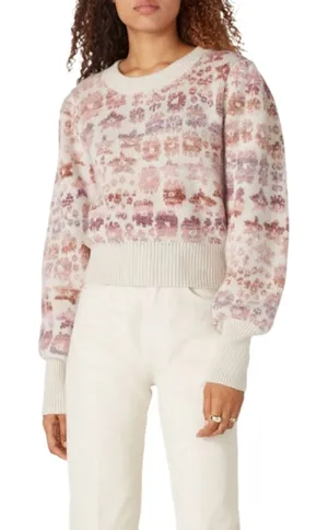 LoveShackFancy Womens Luxury Wool Alpaca Blend Sweater Sz Medium Cottage Knit thumbnail 1