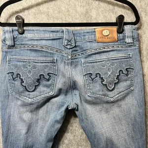 Antik Denim Womens 30 Bootcut‎ Jeans Medium Wash Embroidered Pockets Low Rise thumbnail 13
