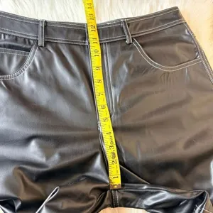 Commense Faux Leather Straight Leg Pants Size Large thumbnail 8
