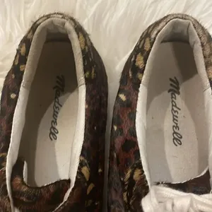 Madewell Sidewalk Low Top Leopard Print Calf Hair Sneakers thumbnail 3