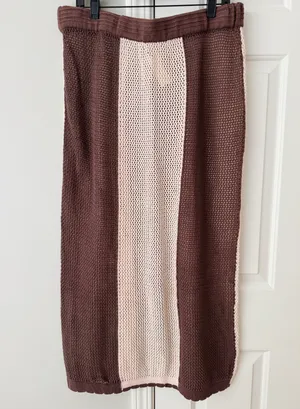 Anthropologie Mahila Crochet Midi Skirt, Size XL thumbnail 10