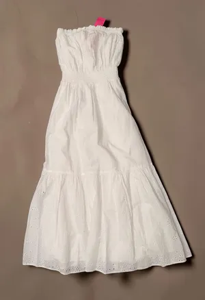 White Lilly Pulitzer Dress XS Nikole Strapless thumbnail 1