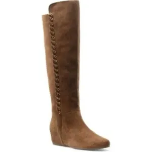 ✨ISOLA Tall Knee High Suede Wedge Sz 7.5 Boots✨ thumbnail 3