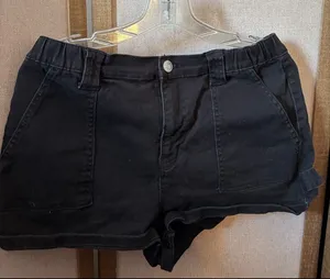 refuge Black Denim Casual Shorts XL thumbnail 1