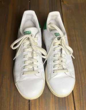 Adidas Stan Smith Womens Size 7 White Green Leather Sneakers B24105 thumbnail 1