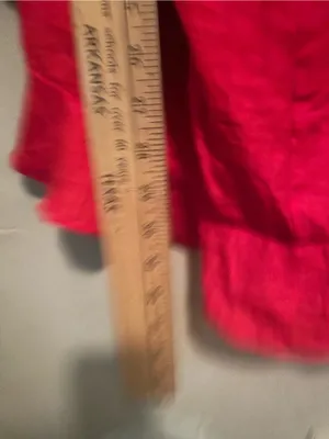 Hello Molly Red Wrap Mini Dress Medium Open Back Ruffle Hem Cocktail Party Date thumbnail 4
