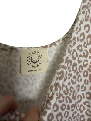 ✨🤎 Fantastic Fawn Leopard Print Babydoll Mini Dress‎ Small Soft Stretch 🤎✨ thumbnail 3