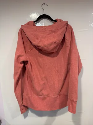 Cozy Zip-Up Lululemon Scuba Hoodie in Dusty Coral thumbnail 4