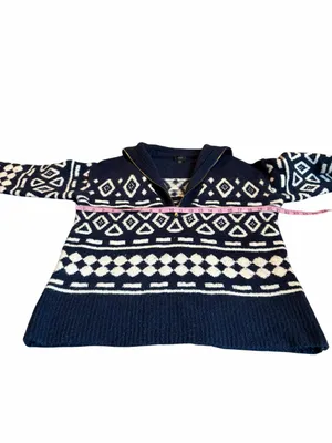 J. CREW relaxed half zip wool blend sweater thumbnail 3