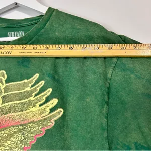 Nirvana Unisex In Utero Crewneck Graphic T-Shirt Green Large NWOT Grunge 90s thumbnail 4