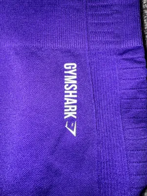 Gymshark Energy Seamless Cropped Leggings in Indigo Purple, Size Large thumbnail 2