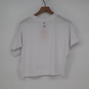 Easton JS WMS Crop Tee White Short Sleeve Boxy Athletic Top Large thumbnail 8