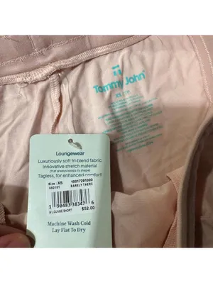 NWT Tommy John W Lounge Shorts XS in pink Barely There thumbnail 3
