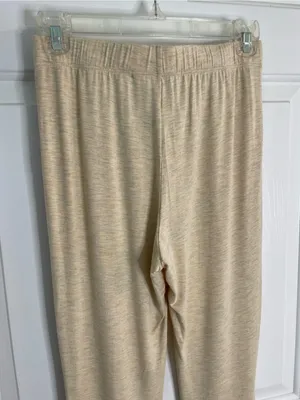 Three Bird Nest Oatmeal Wide Leg Pants Elastic Waist Size Small new lounge chic thumbnail 6