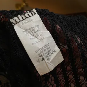 Black short sleeve Lace Cover up Size M thumbnail 4