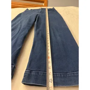 Maeve Anthropologie Colette Wide Leg Crop Jeans 31 Dark Wash High Rise Denim thumbnail 5