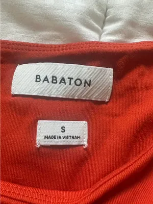 Babaton Burnt Orange Short Sleeve Crop Top thumbnail 3