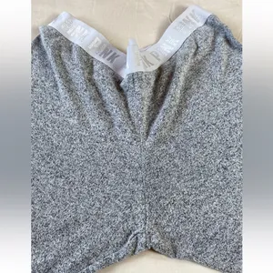 NWOT PINK Victoria’s Secret Heather Gray Lounge Leggings Waist Logo Size Large thumbnail 4