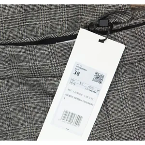 NWT Mango Womens Wool Blend Flared Leg Suit Pants Gray Brown Check EUR 38 (US 5) thumbnail 6