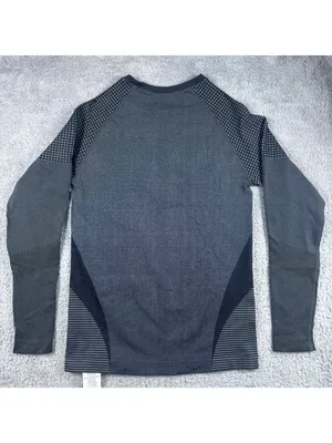 Hot Chillys Womens Black Crew Neck Performance Base Layer Size M 3D Knit New Wit thumbnail 7