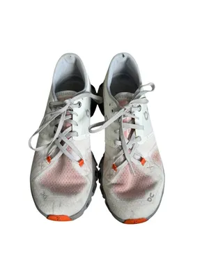 ON Cloud Women’s Gray Orange Sneakers Size 6.5 thumbnail 10
