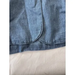 Time and Tru Chambray Blazer Jacket NWT Size XXL 20 Plus Size Light Blue thumbnail 10