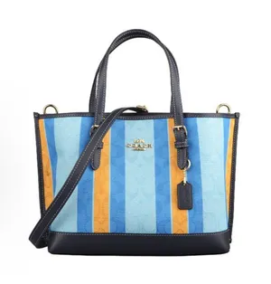 Coach C4086 Mollie Tote 25 In Signature Jacquard With Stripes thumbnail 1