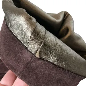 Banana republic brown suede leather platform boots women’s size 9.5 pull-on boot thumbnail 7