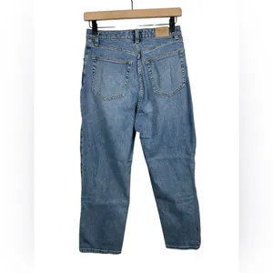 Abercrombie Curve Love Ankle Straight‎ Ultra High Rise Distressed Jeans 29 8R thumbnail 3