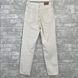PacSun Cream Straight Leg Dad Jeans thumbnail 4