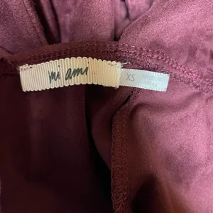 Miami Burgandy Sheath Mini Dress Square Neck Cocktail thumbnail 4