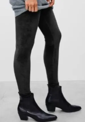 TALULA‎ Black Leggings Velvet Like XXS thumbnail 1