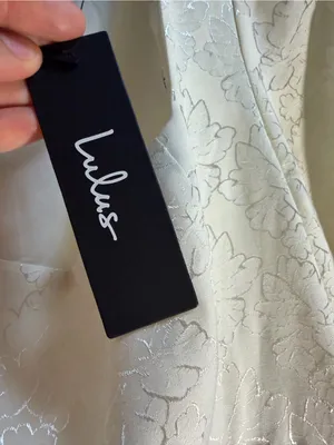 Lulus Elegant Adoration Cream Floral Jacquard Long Sleeve Mini Dress – Small NWT thumbnail 6