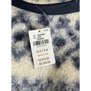 Victorias Secret Pink Sherpa Weekender Duffle‎ Fairisle Blue Nwt thumbnail 3