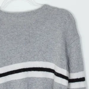 Brandy Melville‎ Wool Cashmere Blend Long Sleeve Gray Striped Sweater thumbnail 9