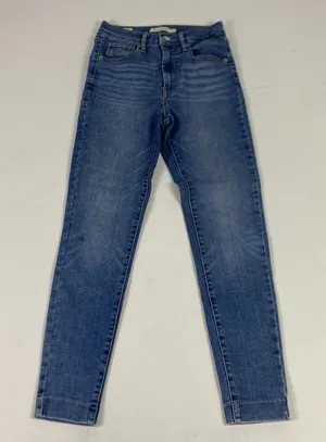 Levi's Mile High Super Skinny Jeans Womens 26 Blue‎ Medium Wash High Rise Denim thumbnail 1