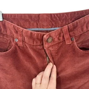 L.L. Bean Corduroy Pants Rust Orange Straight‎ Leg Casual Womens Size 4 Casual thumbnail 3