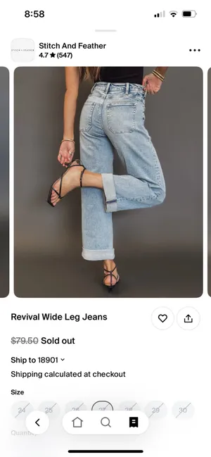 Revival Wide Leg Jeans thumbnail 3