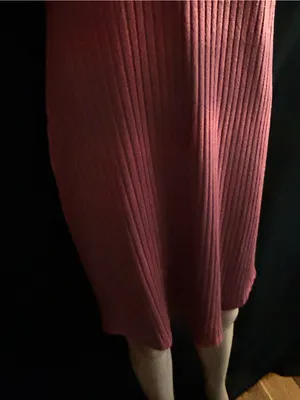 Forever 21+ Ribbed Short-Sleeve Midi Dress in Rose Pink 1X thumbnail 6