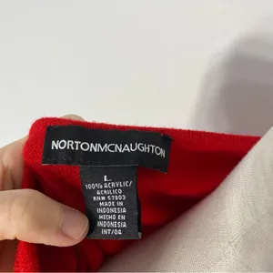 VINTAGE NORTON MCNAUGHTON Beaded Christmas Bow Sweater thumbnail 6