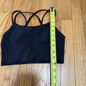Lululemon Like A Cloud Longline Light Support Black Sports Bra thumbnail 4