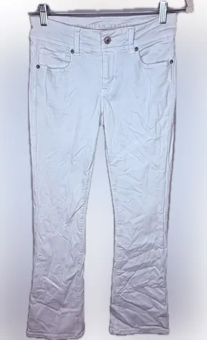 American Eagle White Jeans thumbnail 1