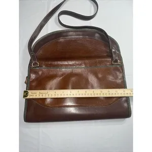Vintage 90's Brahmin Crossbody Flap Top Purse Womens Tri Color‎ Leather Bag thumbnail 5