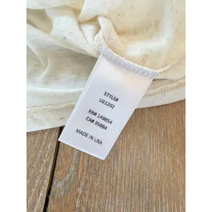 NWOT Sage The Label Short‎ Sleeve Tee Women's Cream Size Medium thumbnail 5