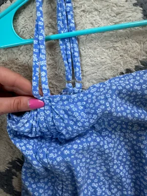 Summer Floral Dress Blue thumbnail 3