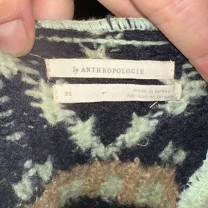 Anthropologie green Northern Isle chunky thick XS sweater thumbnail 3