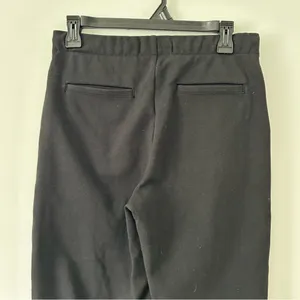 Everlane The Dream Pant Slim Straight Pintuck Pull On Pants Neutral Black S thumbnail 5