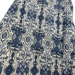 🌿✨ Rachel Zoe 100% Linen Blue Boho Print Sleeveless Dress M ✨🌿‎ thumbnail 4