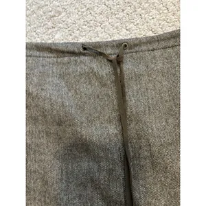 Banana Republic Drawstring Wool‎ Blend Skirt 12 Brown Herringbone Midi Pencil thumbnail 6