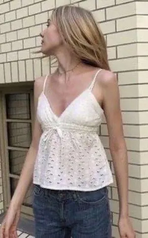 Brandy Melville SOLD OUT Edith Eyelet Tank thumbnail 2